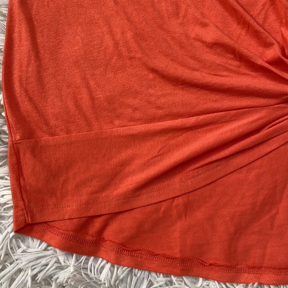 Zenana Twist Hem Dolman Top 💗 Orange - Picture 9 of 10